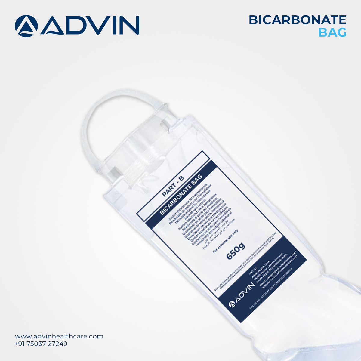Advin Bicarbonate Bag
