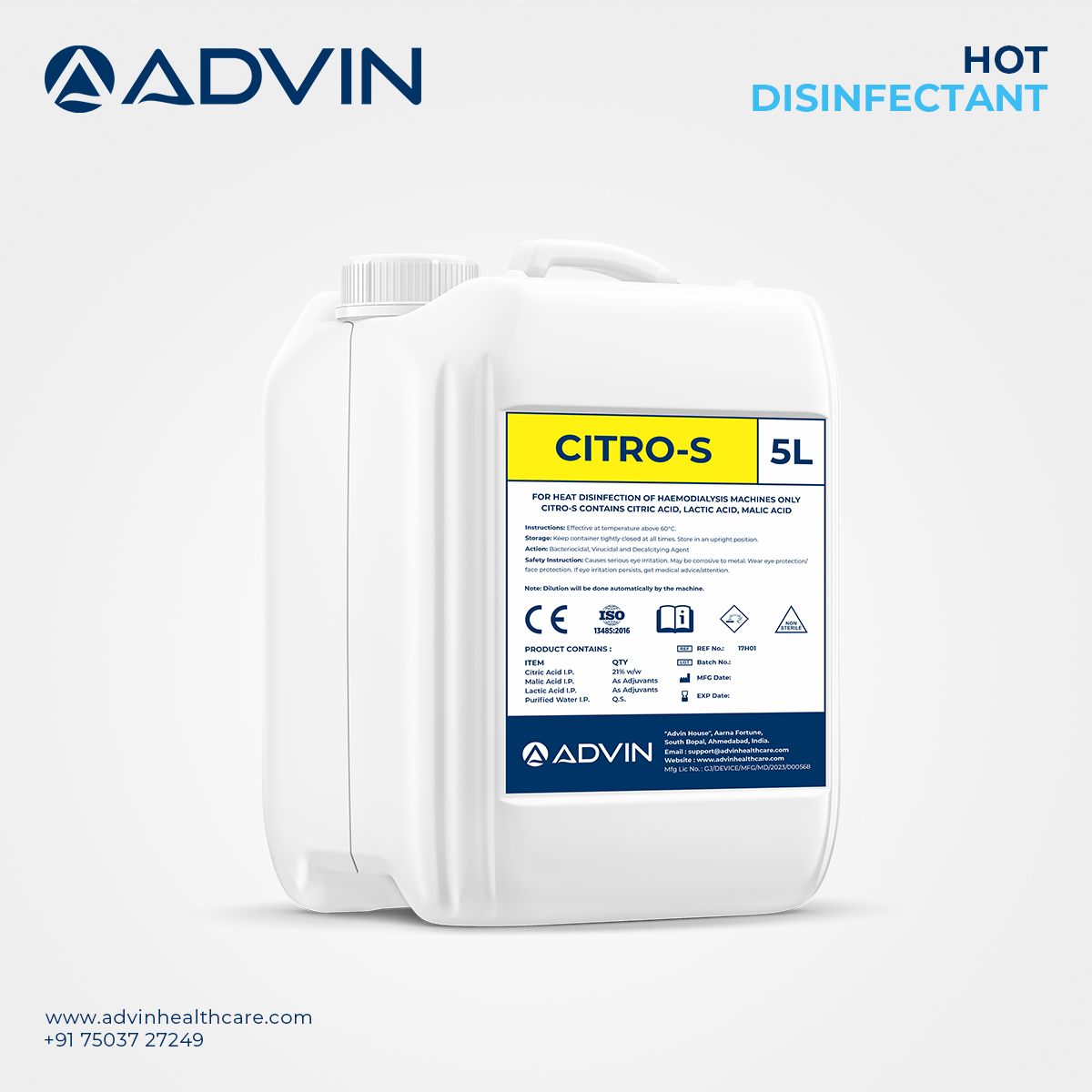 Hemodialysis Machine Terminal Disinfectant