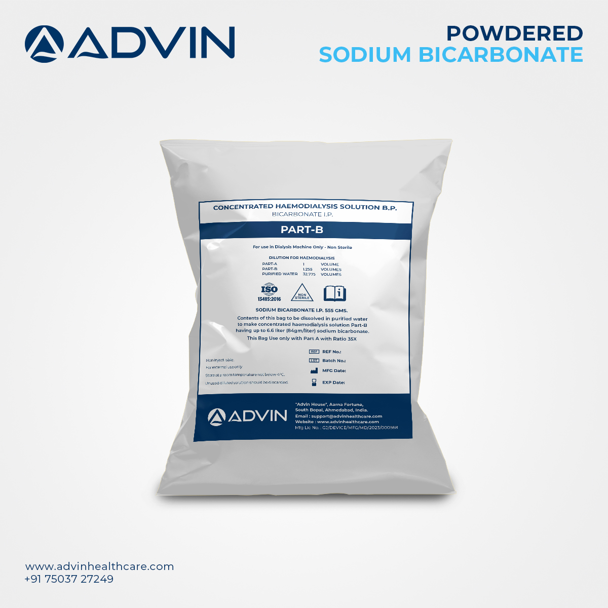 Powdered Sodium Bicarbonate For Dialysis