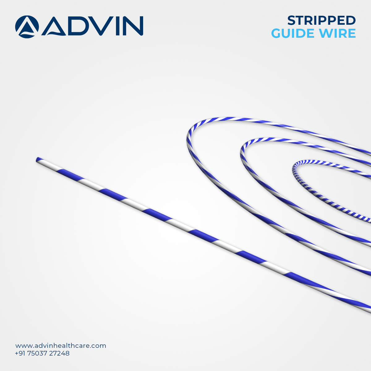 Cardiology Stripped Guide Wire